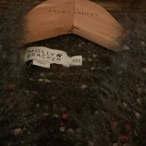 Molly Bracken Speckled Knit Sweater - Dark Green